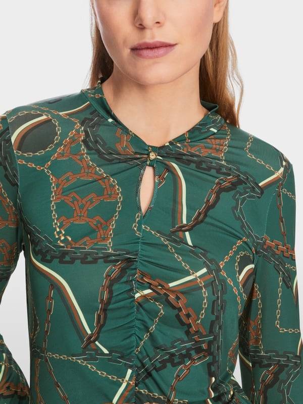 Marc Cain T-Shirt im Ketten-Print Tägliche Deals