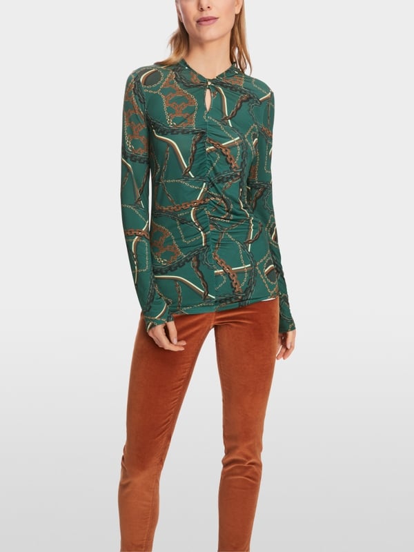Marc Cain T-Shirt im Ketten-Print Tägliche Deals