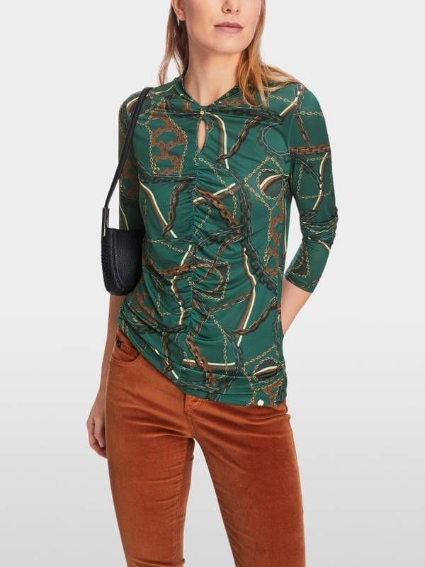 Marc Cain T-Shirt im Ketten-Print Tägliche Deals