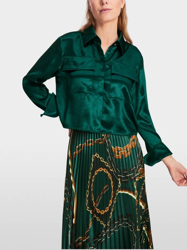 Marc Cain Samtige Bluse Riesige Ersparnisse