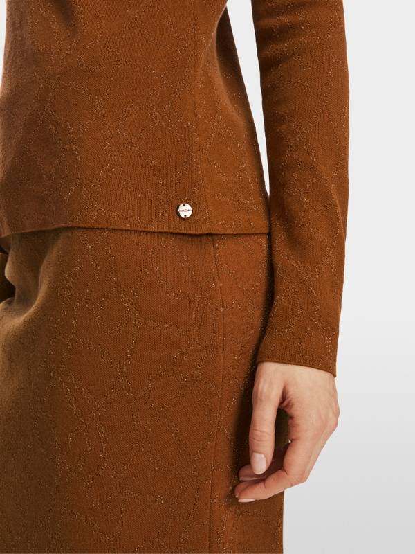 Marc Cain Sweater "Rethink Together" mit Lurex Super Rabatt