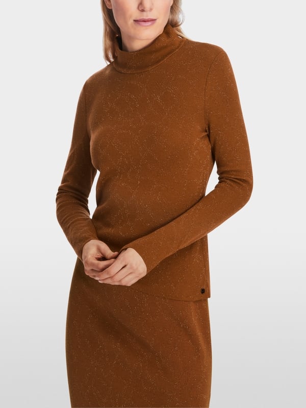 Marc Cain Sweater "Rethink Together" mit Lurex Super Rabatt
