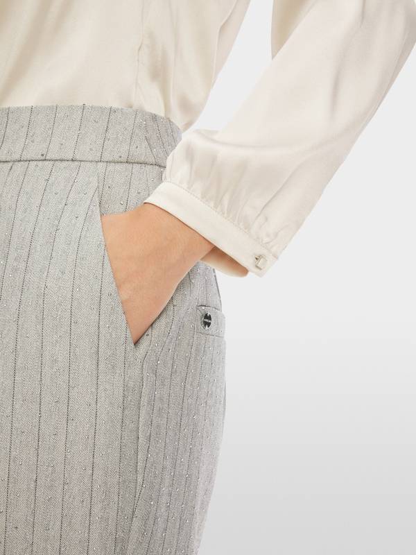 Marc Cain Elegante Bluse mit Volant Sonderangebot
