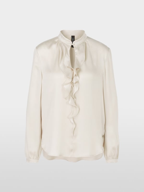 Marc Cain Elegante Bluse mit Volant Sonderangebot