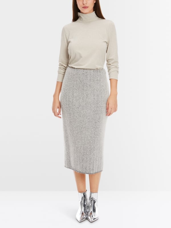 Marc Cain Schmaler Midirock Knitted in Germany Versandkostenfrei