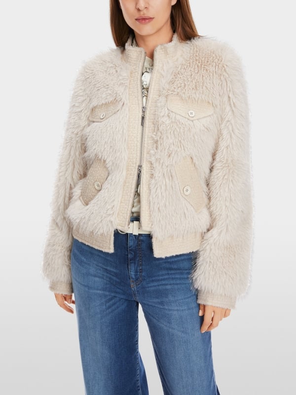 Marc Cain Outdoorjacke in Fun Fur Valentinstagsangebot