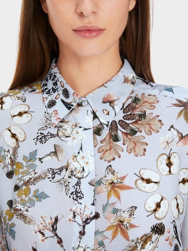 Marc Cain Viskosebluse mit Alloverprint Blitzangebot