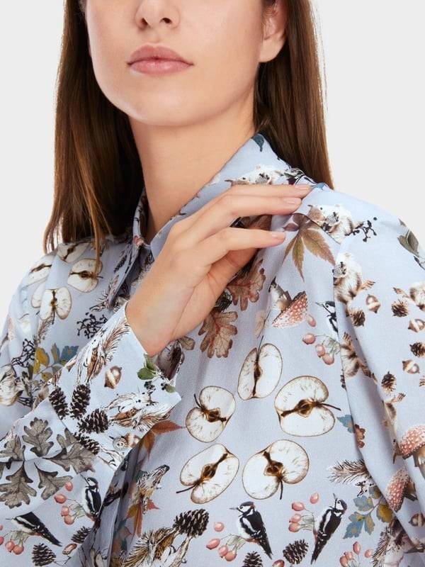 Marc Cain Viskosebluse mit Alloverprint Blitzangebot