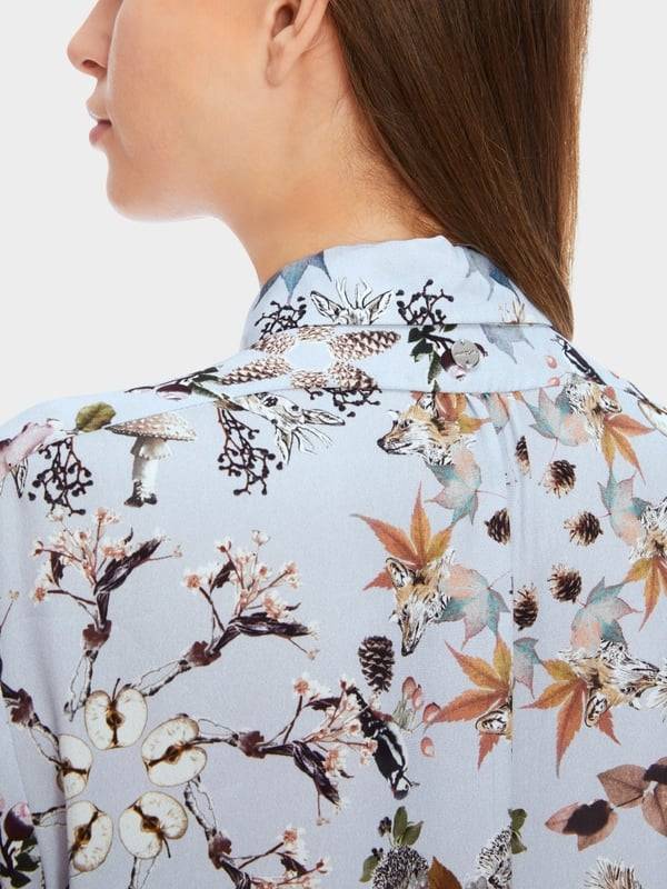 Marc Cain Viskosebluse mit Alloverprint Blitzangebot
