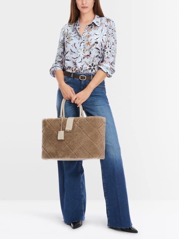 Marc Cain Viskosebluse mit Alloverprint Blitzangebot