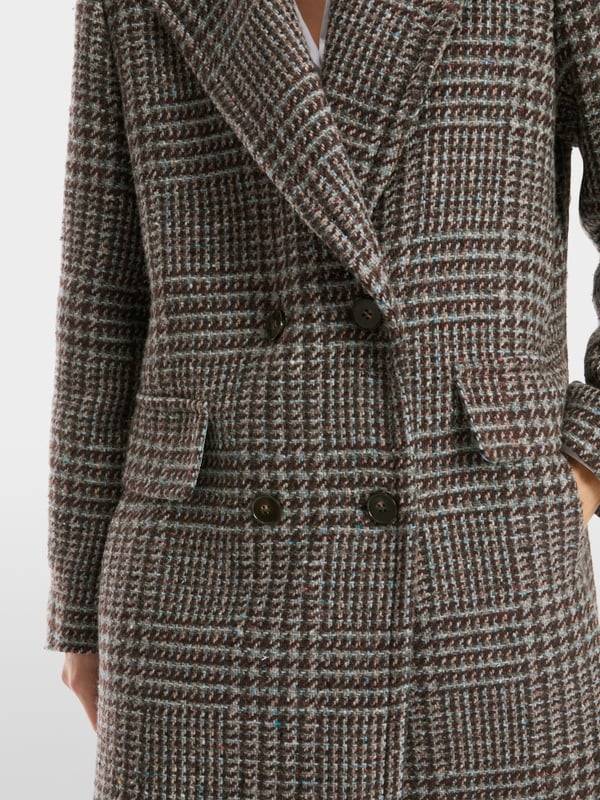 Marc Cain Langer Blazer-Mantel in Vintage-Karo Tiefpreis
