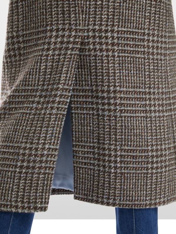 Marc Cain Langer Blazer-Mantel in Vintage-Karo Tiefpreis