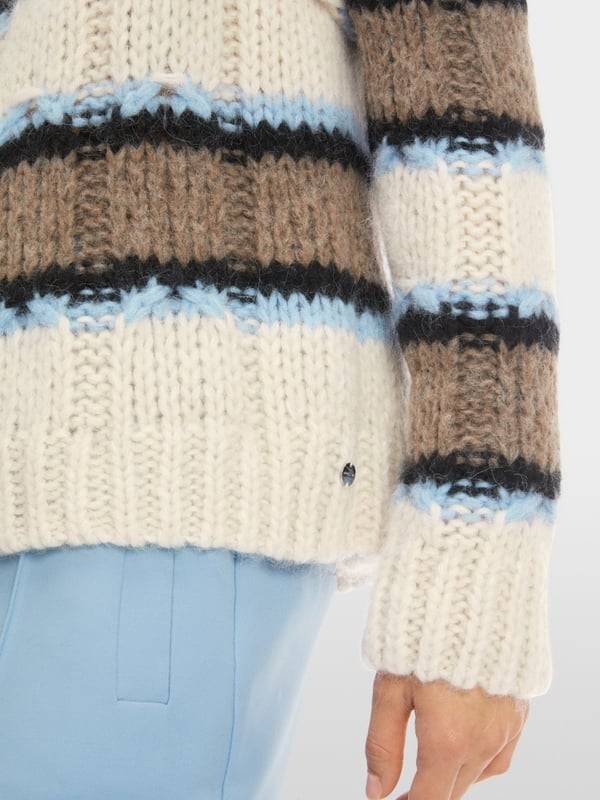 Marc Cain Sweater mit Streif - Knitted in Germany Letzte 3 Tage