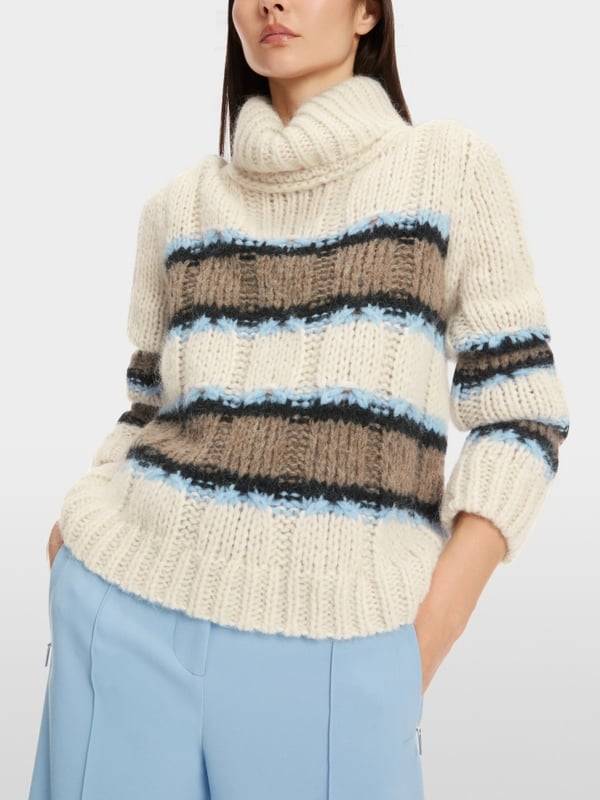 Marc Cain Sweater mit Streif - Knitted in Germany Letzte 3 Tage