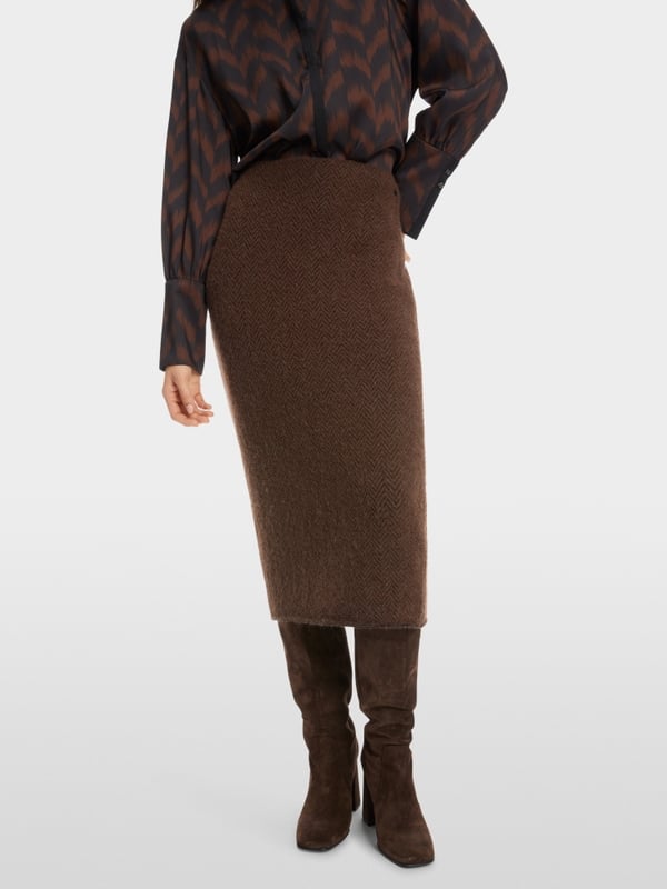 Marc Cain Schmaler Midirock Knitted in Germany Letzter Tag