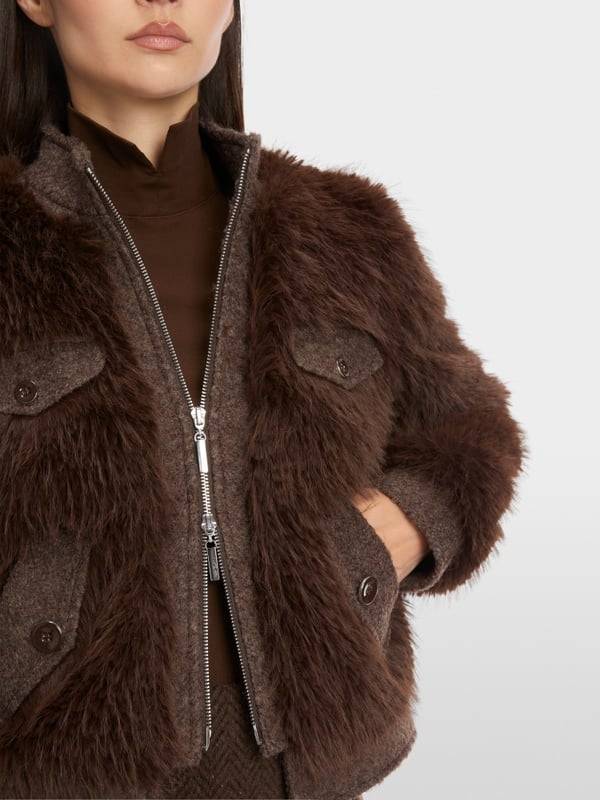 Marc Cain Outdoorjacke in Fun Fur Zeitbegrenzte Promotion