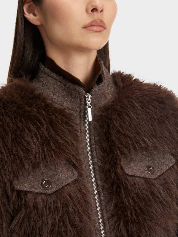 Marc Cain Outdoorjacke in Fun Fur Zeitbegrenzte Promotion