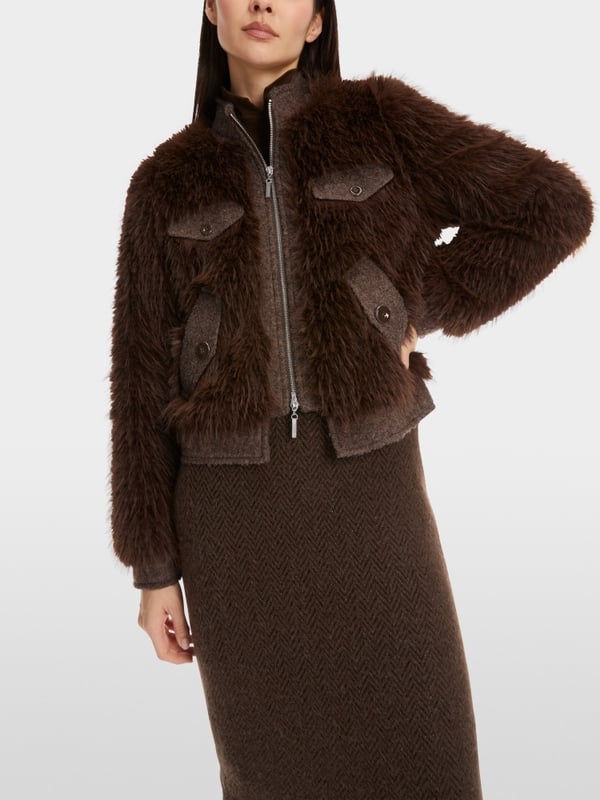Marc Cain Outdoorjacke in Fun Fur Zeitbegrenzte Promotion