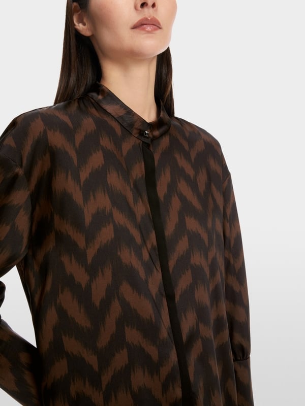 Marc Cain Bluse mit Fischgrat-Dessin Bis zu 65% Rabatt