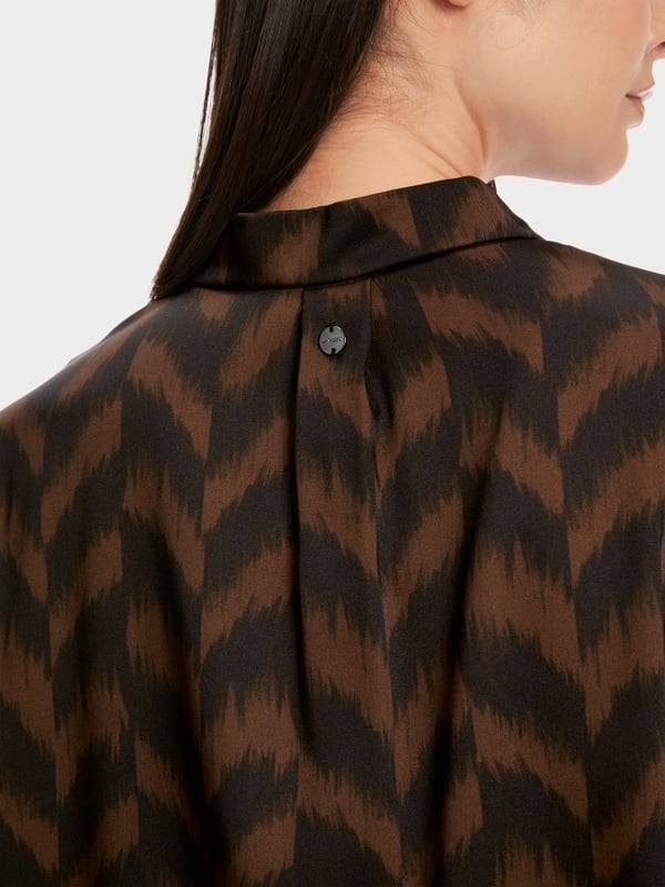 Marc Cain Bluse mit Fischgrat-Dessin Bis zu 65% Rabatt