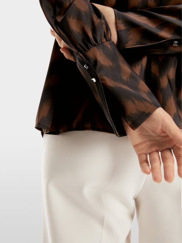 Marc Cain Bluse mit Fischgrat-Dessin Bis zu 65% Rabatt