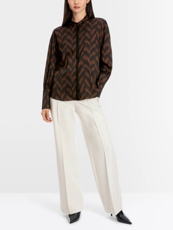 Marc Cain Bluse mit Fischgrat-Dessin Bis zu 65% Rabatt