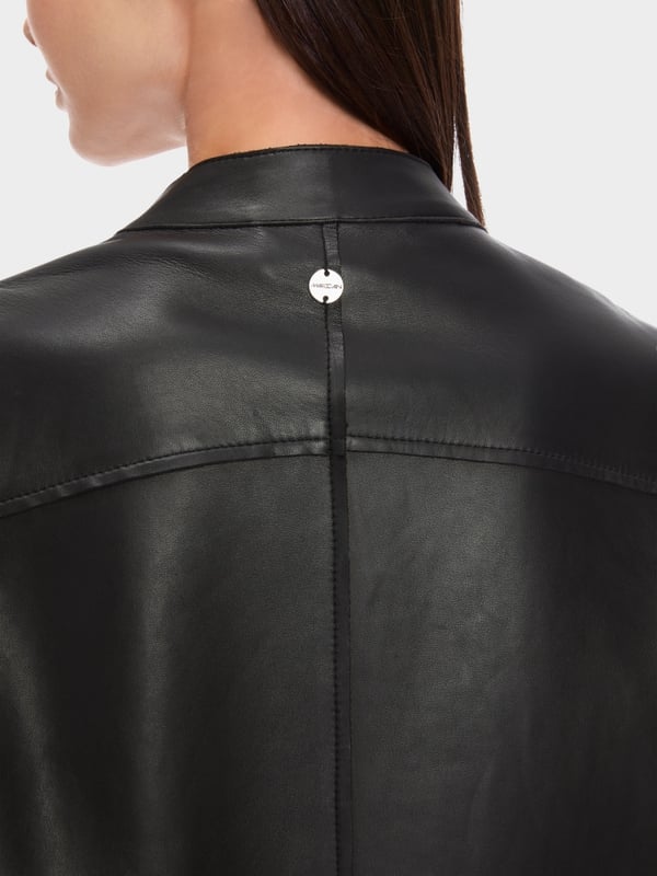 Marc Cain Lange Lederjacke mit Zipp Nur für heute