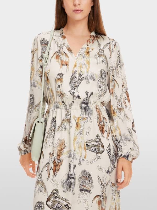 Marc Cain Tailliertes Minikleid mit Print Speichern exportieren