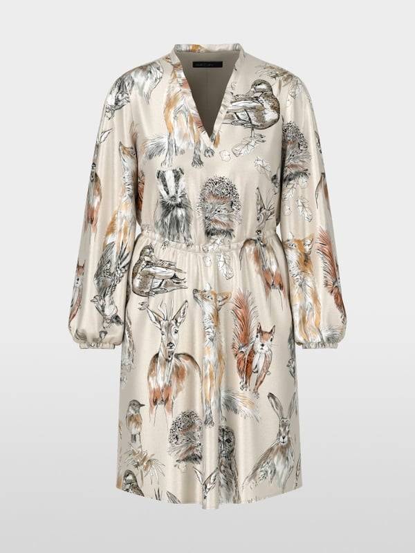 Marc Cain Tailliertes Minikleid mit Print Speichern exportieren
