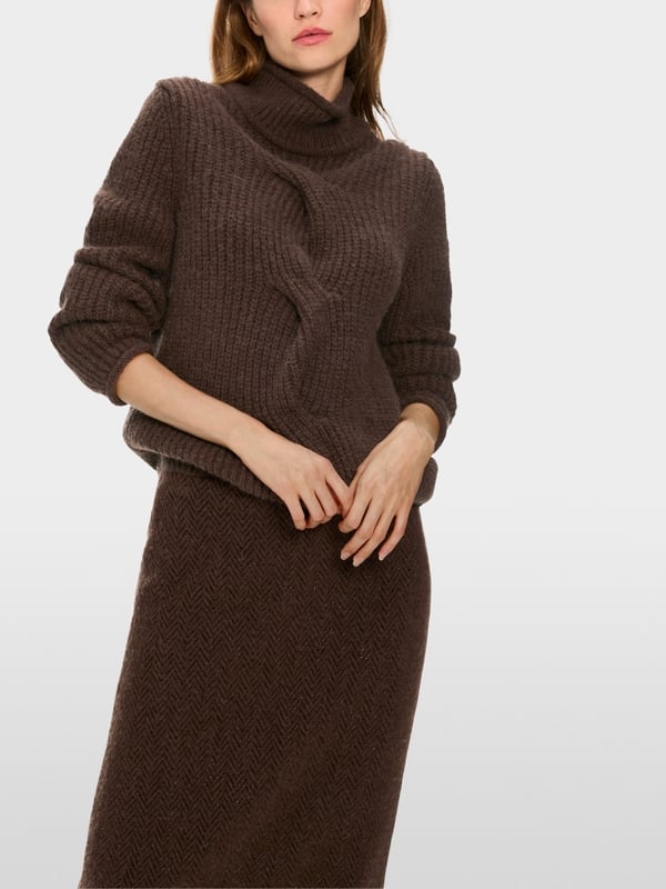 Marc Cain Sweater mit Zopf - Knitted in Germany Hotsell