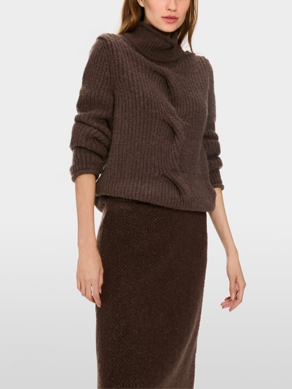 Marc Cain Sweater mit Zopf - Knitted in Germany Hotsell