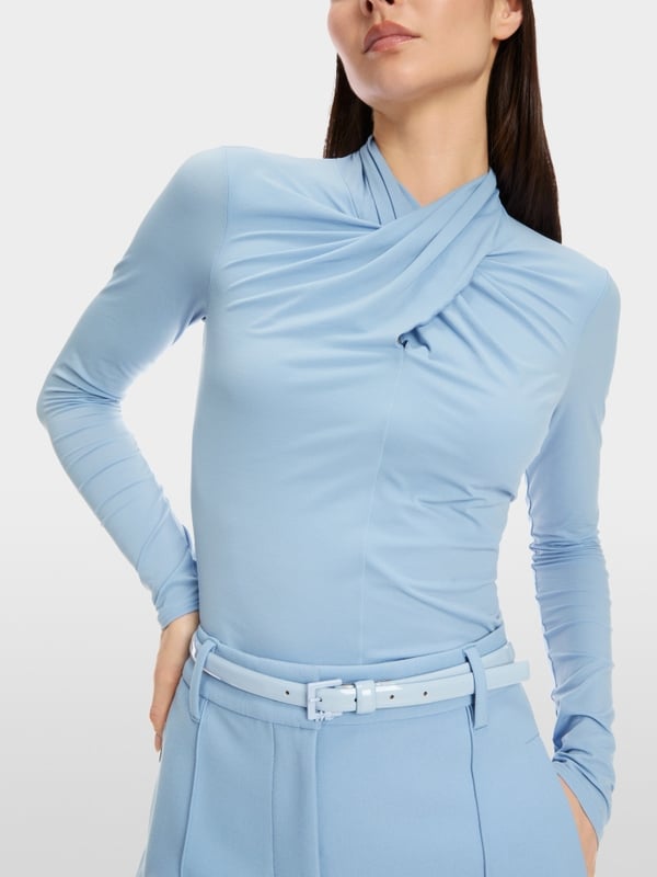 Marc Cain Longsleeve mit Wickeleffekt Versandkostenfrei