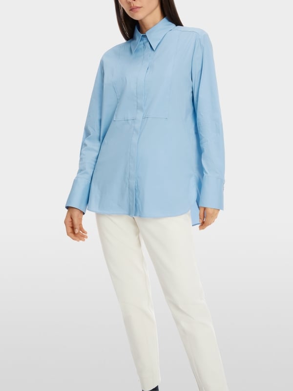 Marc Cain Hemdbluse mit Plastron-Effekt Online Shopping