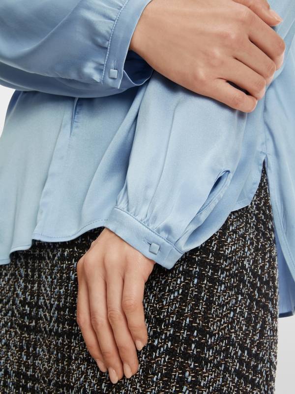 Marc Cain Elegante Bluse mit Volant Exklusivangebot