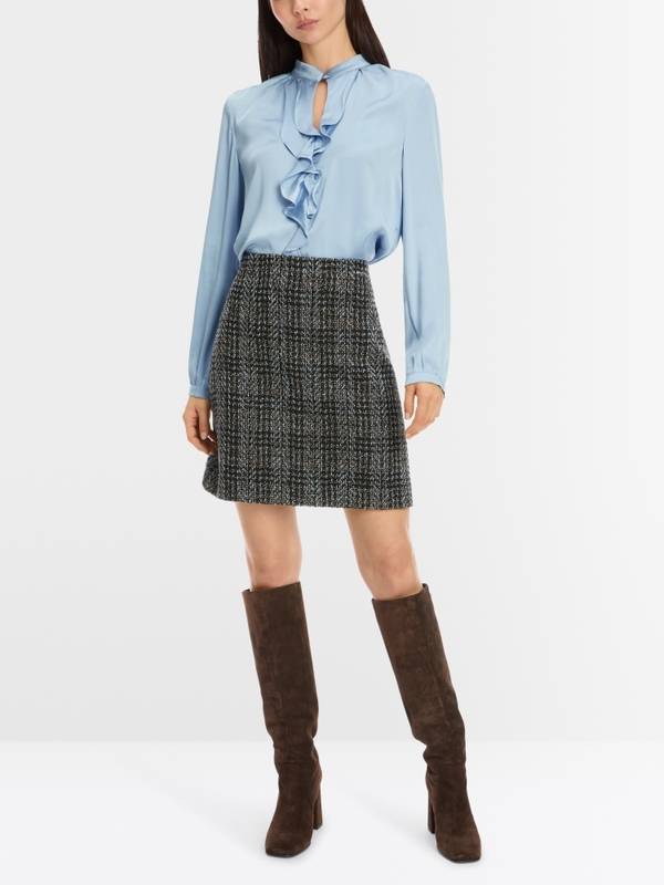 Marc Cain Elegante Bluse mit Volant Exklusivangebot