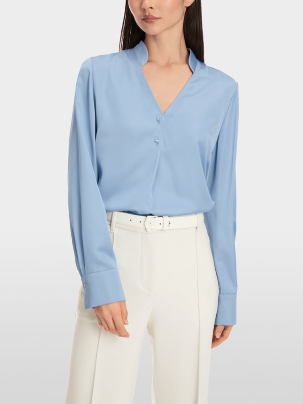 Marc Cain Schlupfbluse aus Satin Preisnachlass