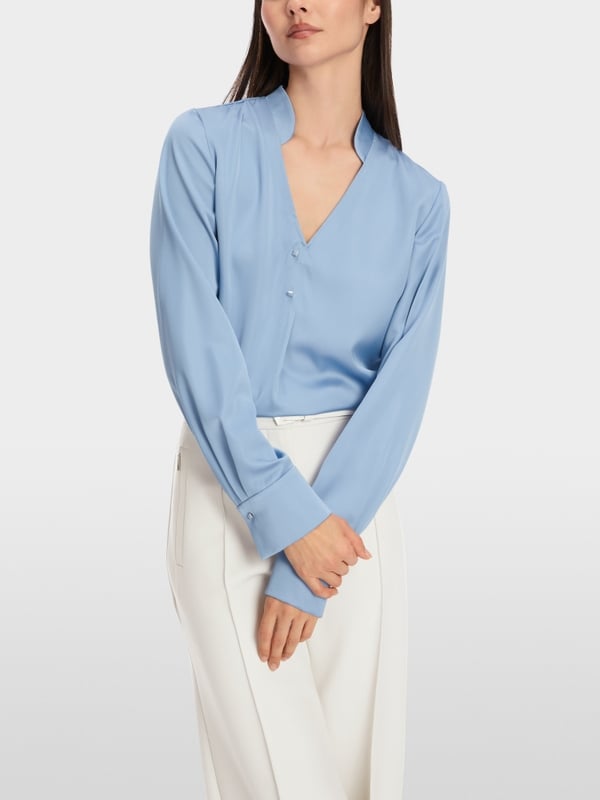 Marc Cain Schlupfbluse aus Satin Preisnachlass
