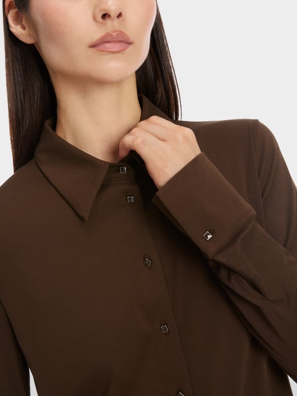 Marc Cain Hemdbluse mit überschnittener Schulter Saisonschlussverkauf