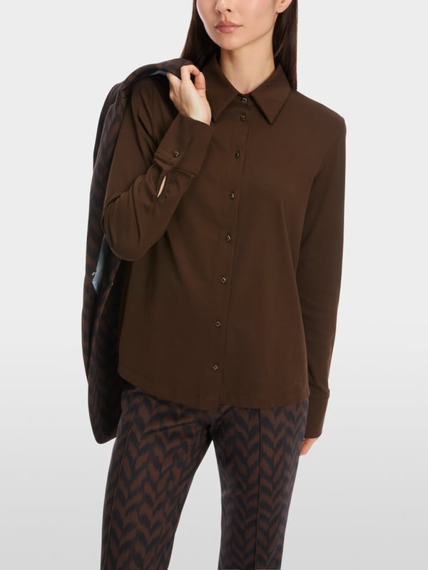 Marc Cain Hemdbluse mit überschnittener Schulter Saisonschlussverkauf