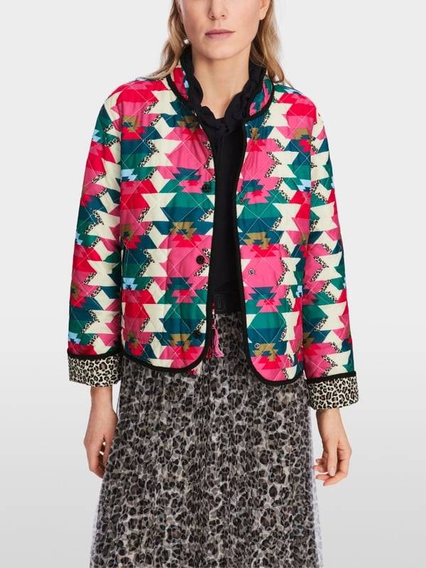 Marc Cain Reversible Steppjacke mit Print Rabatte dieses Monats