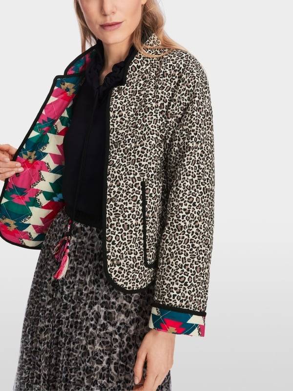 Marc Cain Reversible Steppjacke mit Print Rabatte dieses Monats