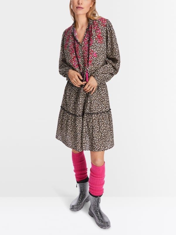 Marc Cain Kurzes Stufenkleid in Baumwolle Online