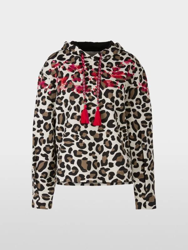 Marc Cain Kapuzen-Sweatshirt in Mustermix Schlussverkauf