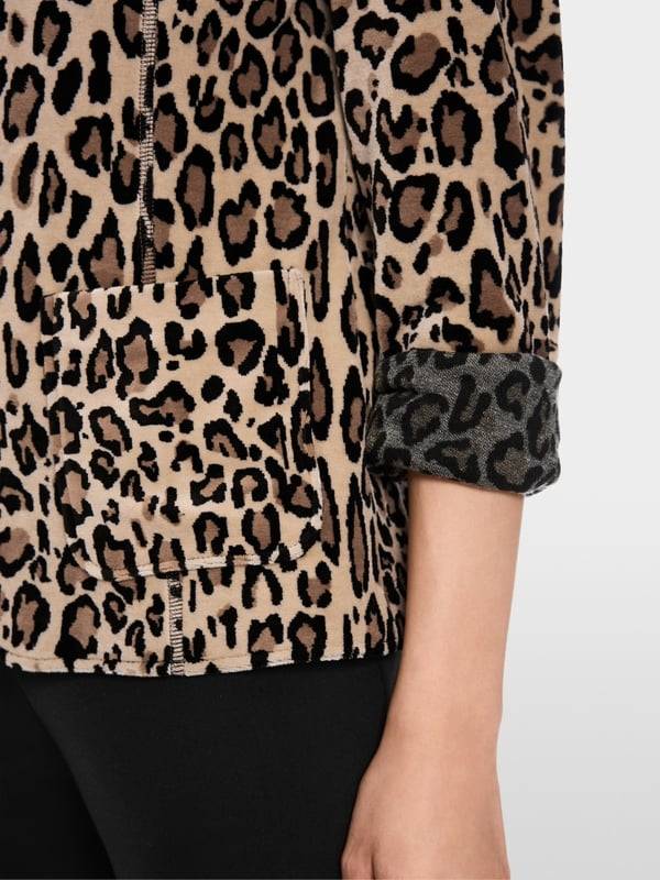 Marc Cain Körpernaher Blazer in Nickisamt Rabatt