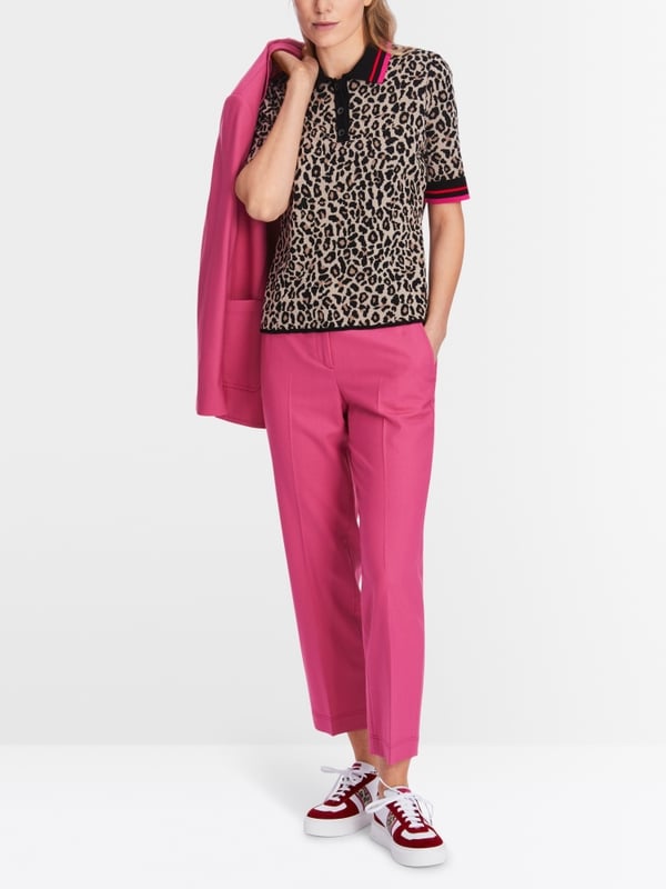 Marc Cain Sweater in Poloform - Knitted in Germany Exklusivangebot