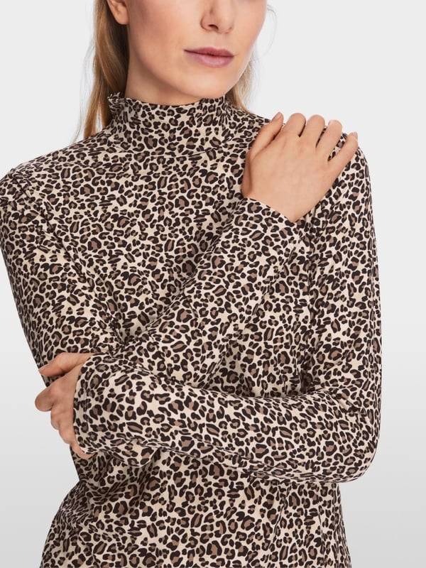Marc Cain Longsleeve in Leo-Print Weihnachtsangebot