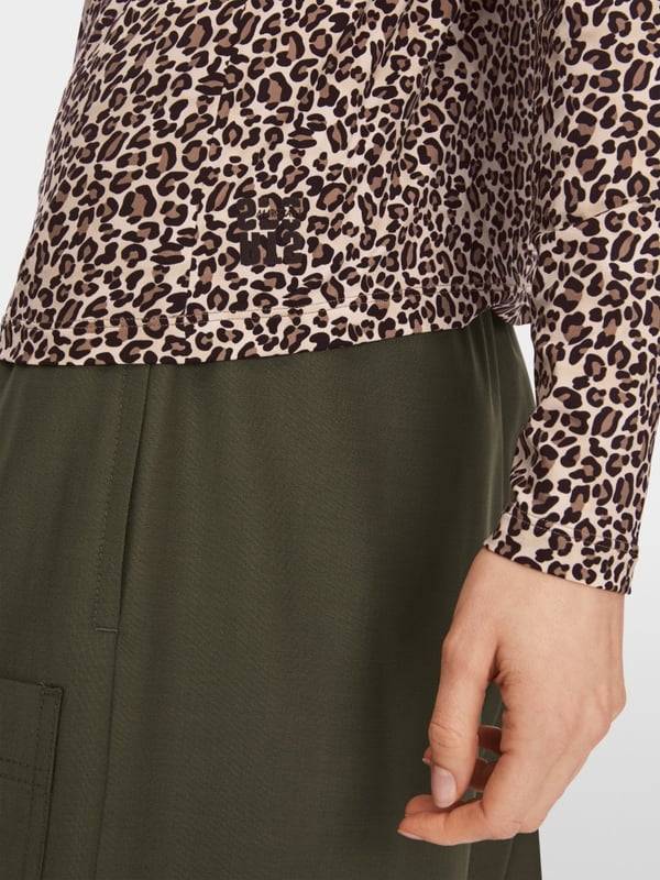 Marc Cain Longsleeve in Leo-Print Weihnachtsangebot