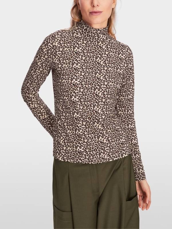 Marc Cain Longsleeve in Leo-Print Weihnachtsangebot