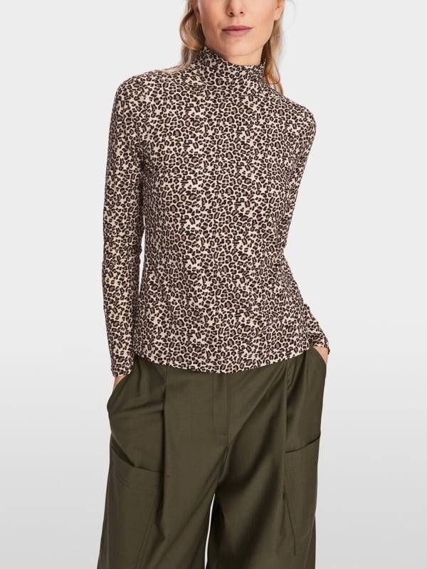 Marc Cain Longsleeve in Leo-Print Weihnachtsangebot