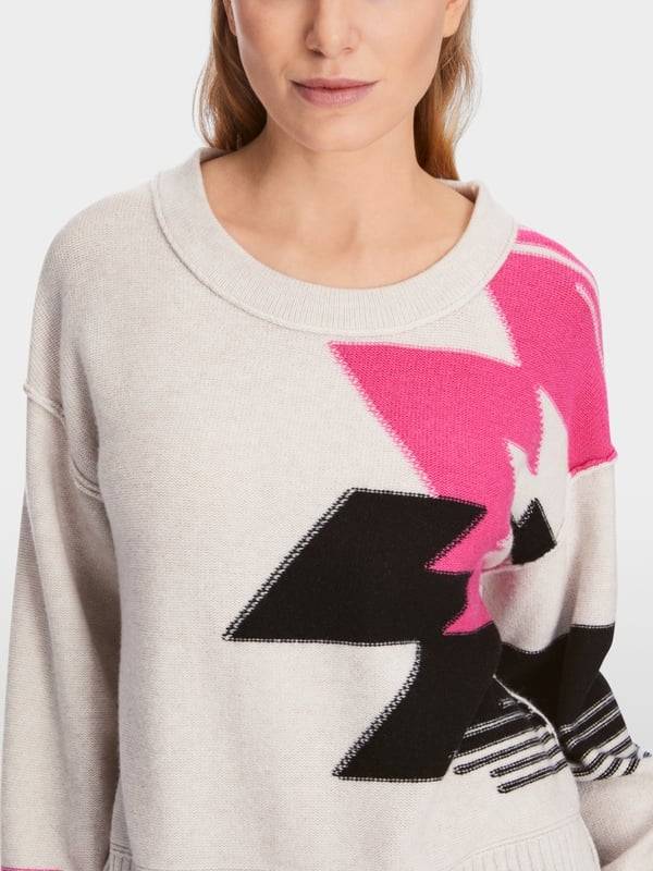 Marc Cain Sweater aus Wollmix mit Kaschmir Zeitlich begrenztes Angebot